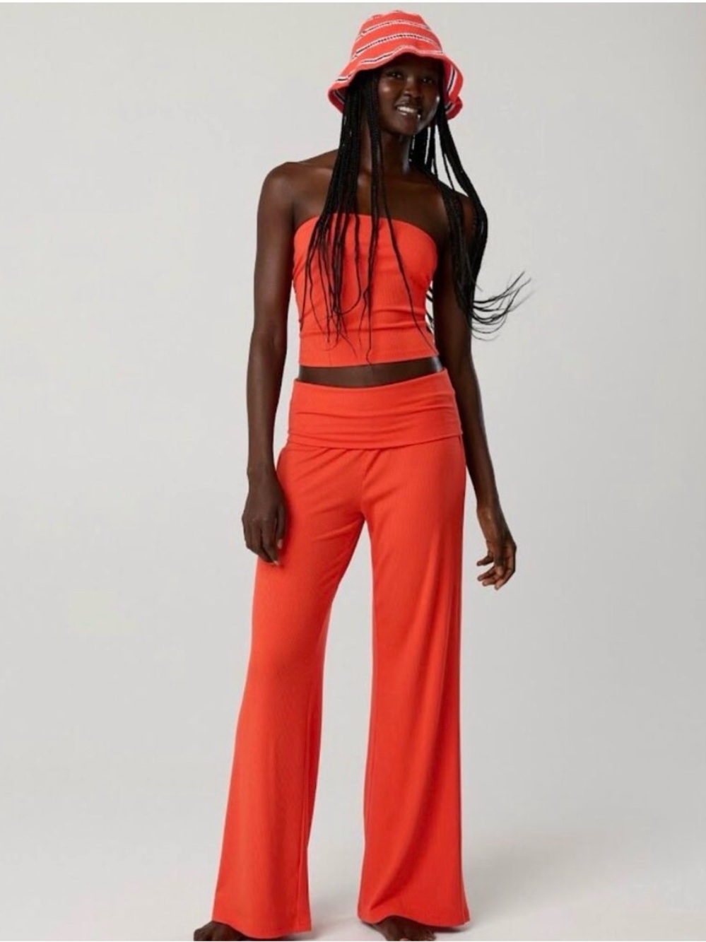OFFLINE By Aerie Thumbs Up Heavyweight Tube Top & Fold over Pants